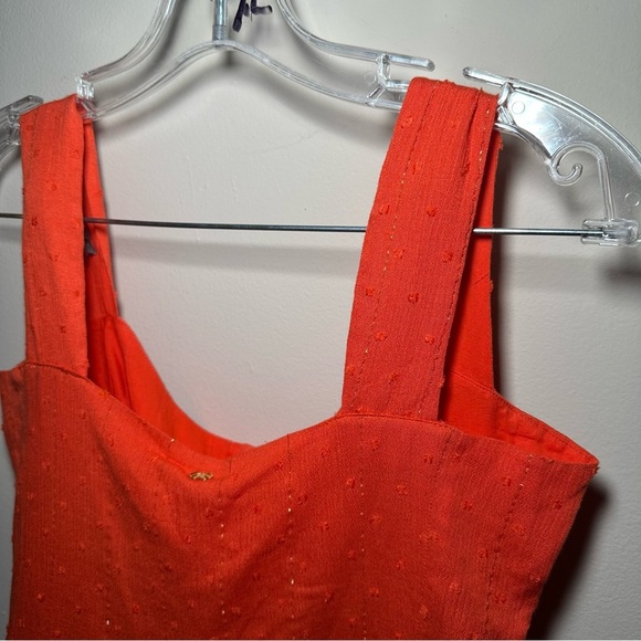 PQSwim Everly Romper Vibrant Orange Flowy Summer Vacation Resortwear Staple XS/S - Picture 15 of 16